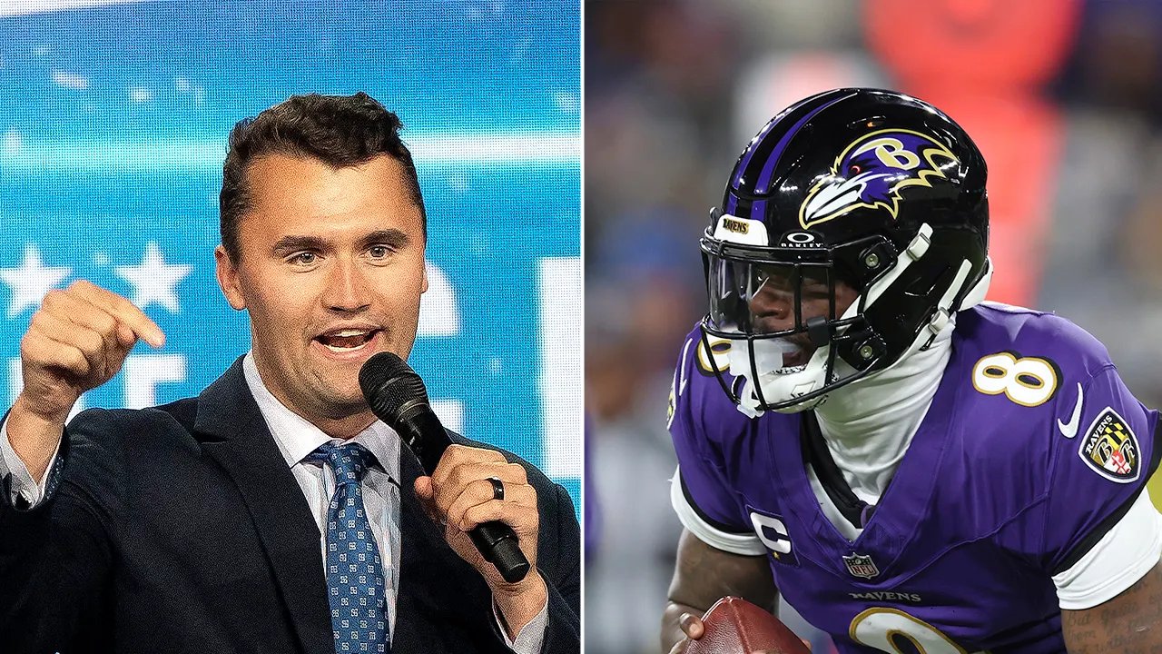 Charlie Kirk praises Lamar Jackson for sharing Jesus post amid backlash